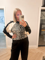 Leopard print jumper