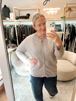 Knitted bomber