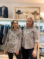 Leopard/stripe shirt