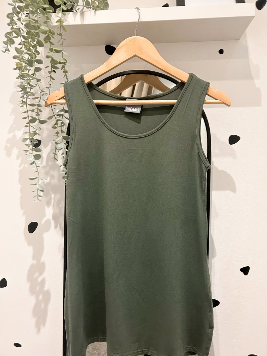 Vest top khaki