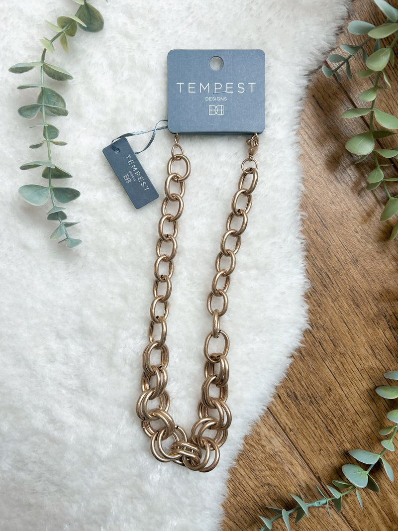 Smooth links chain necklace