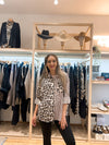 Leopard/stripe shirt