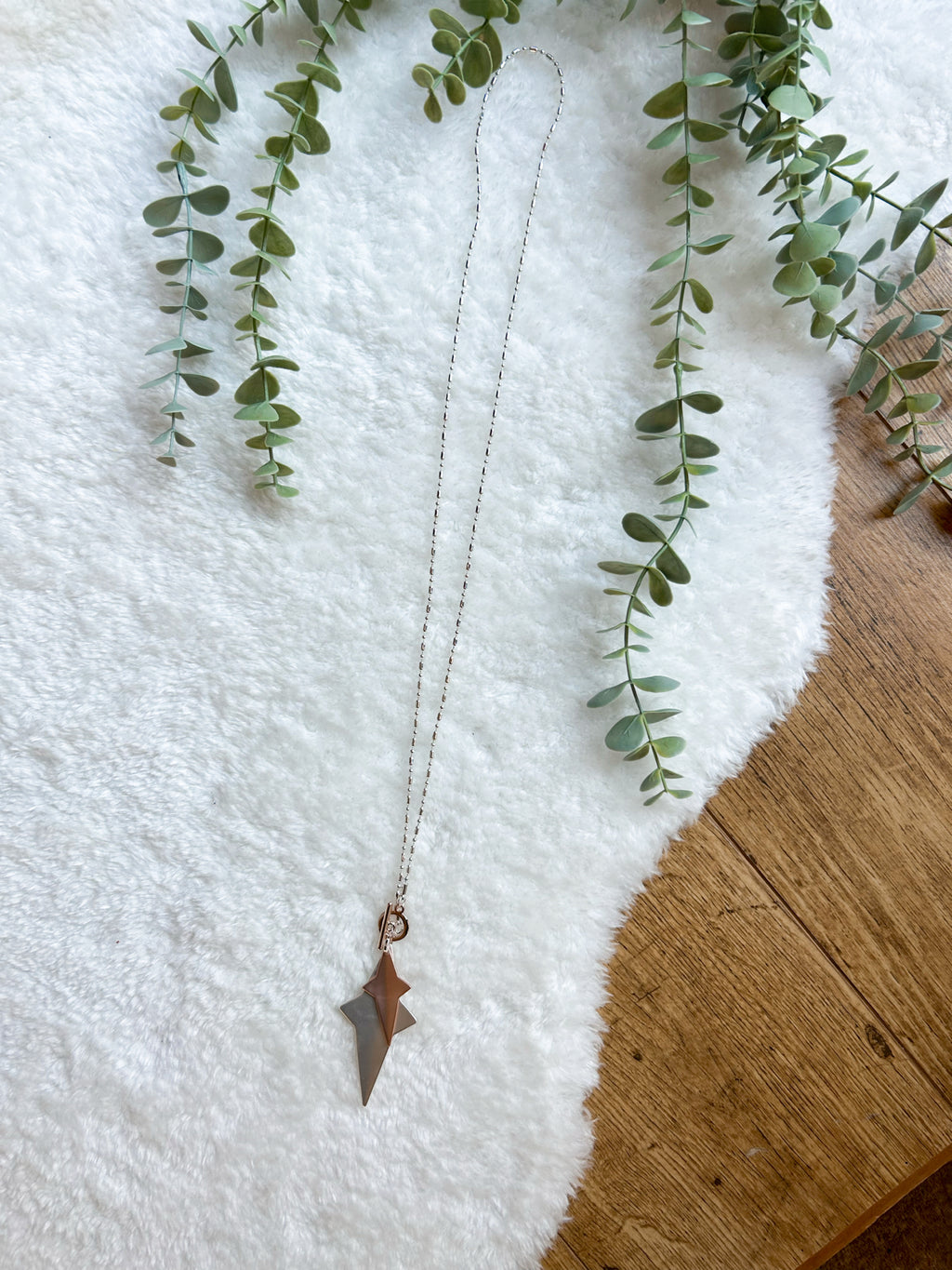 Long star necklace