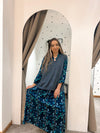 Hudson dress teal