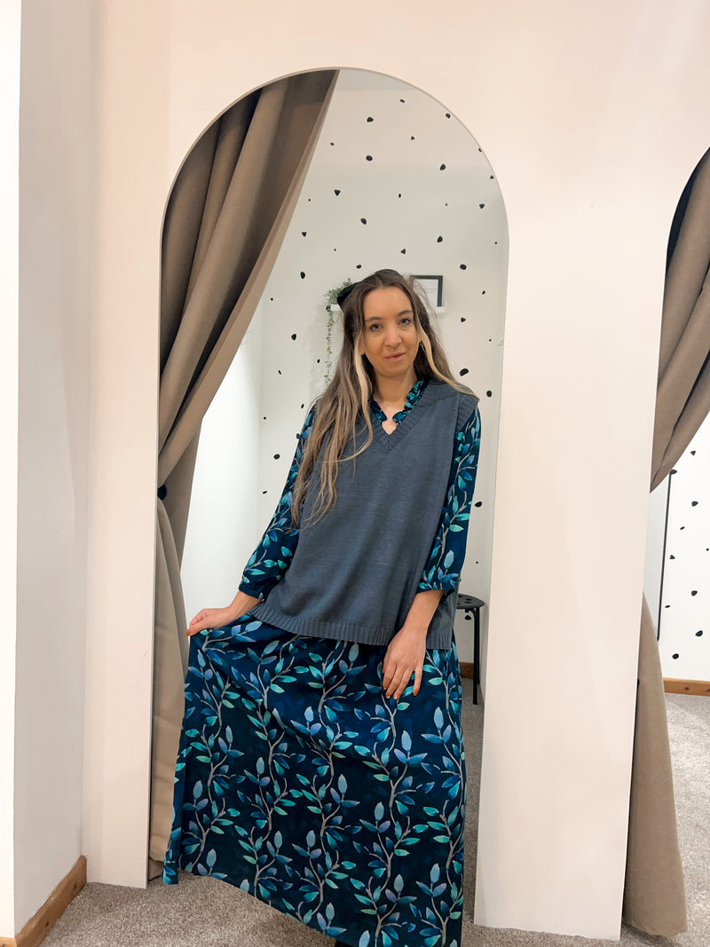 Hudson dress teal