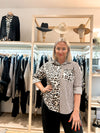 Leopard/stripe shirt