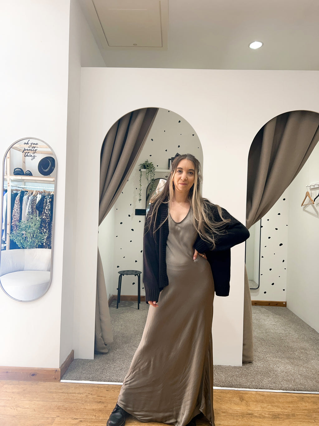 Aster dress mocha