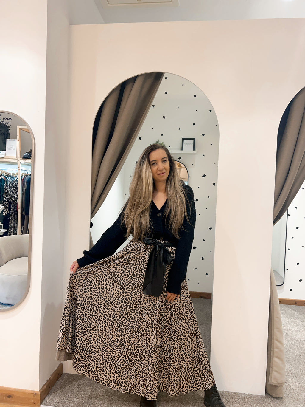 Leopard skirt