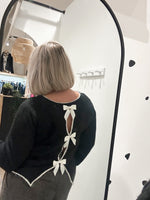 Black bow jumper