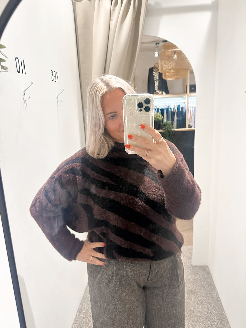 Zebra soft knit