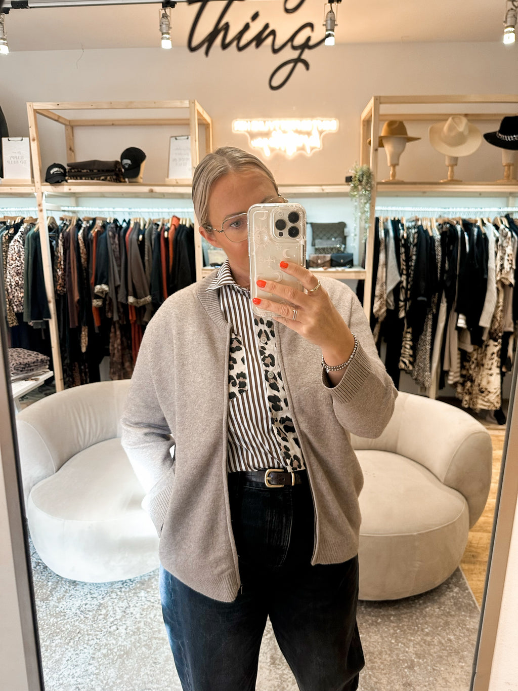 Knitted bomber