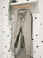 Baby cord magic trousers stone