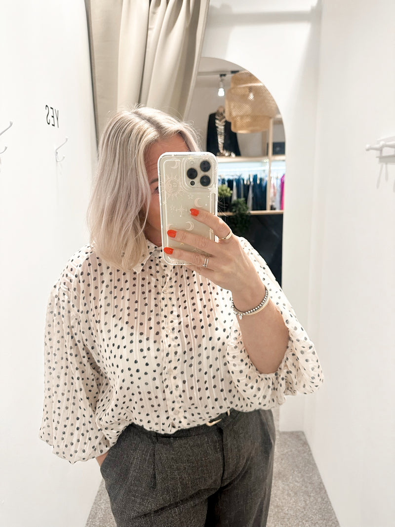 Polka dot blouse