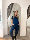 Navy slouchy dungarees