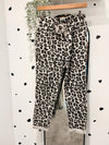 Beige Leopard Print Magic Trousers