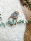 Taupe leather wrap bracelet