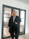 Longline black cardigan
