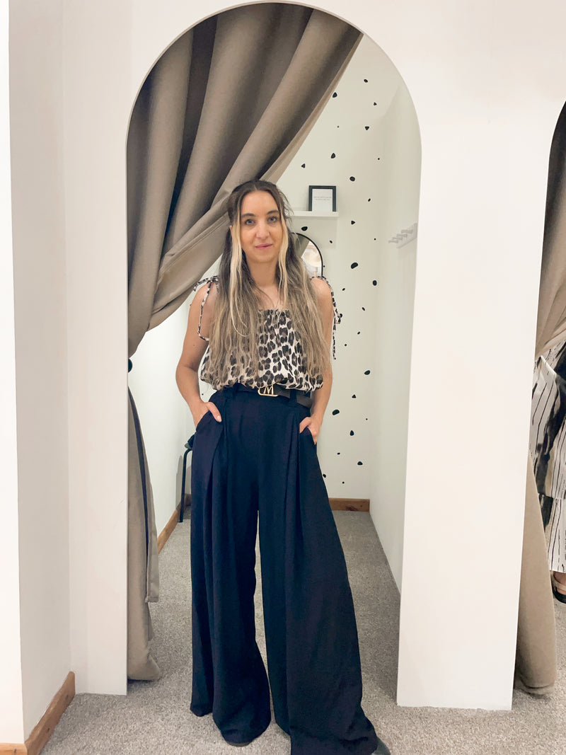 Palazzo trousers black