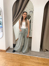 Striped trousers khaki