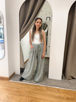 Striped trousers khaki