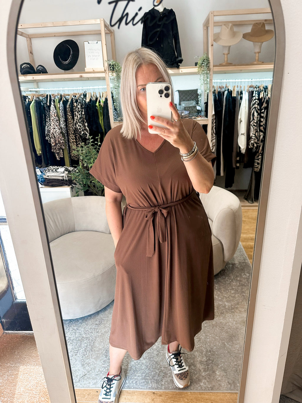 Novella dress Chesnut