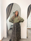 Batwing ribbed jumper khaki