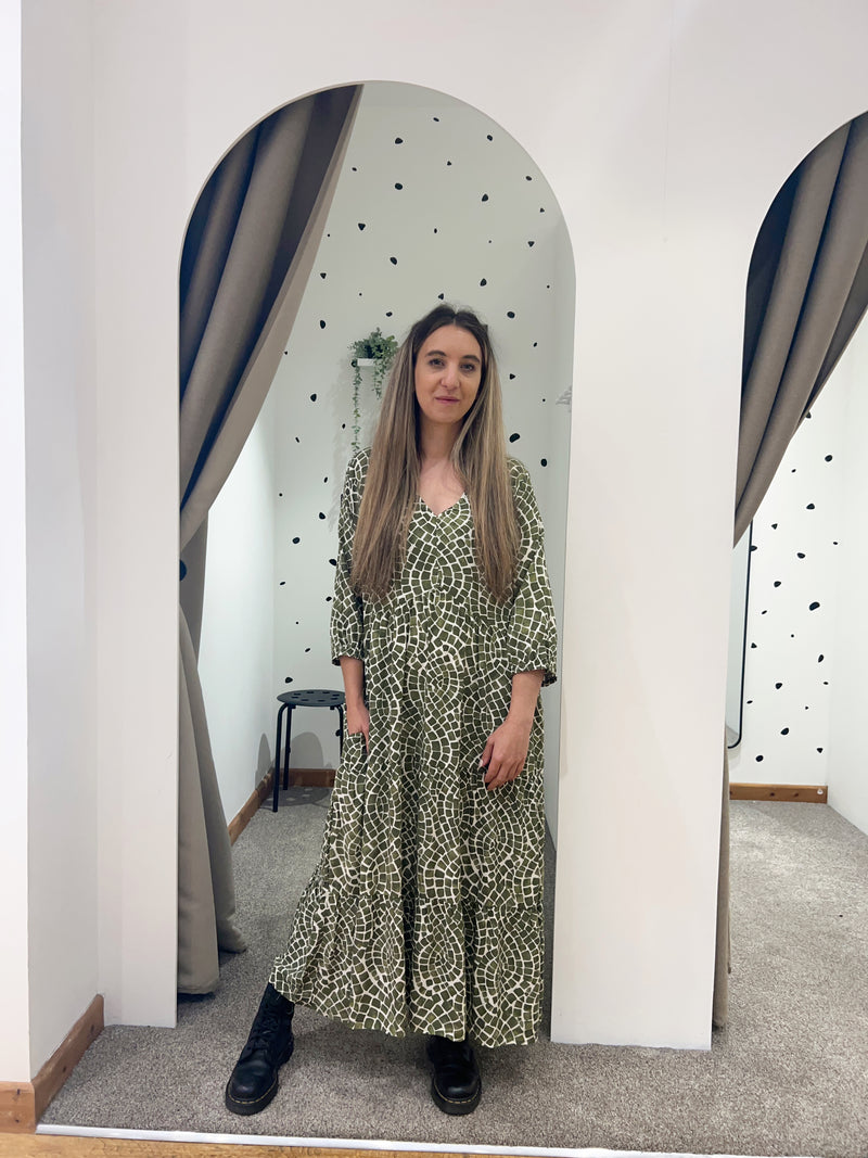 Peyton dress khaki