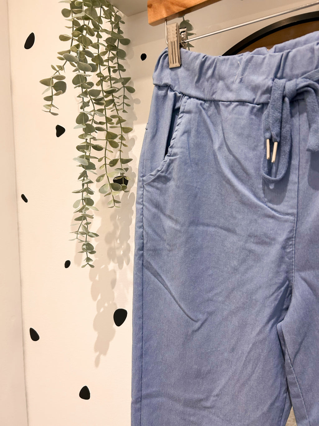 Cornflower blue magic trousers
