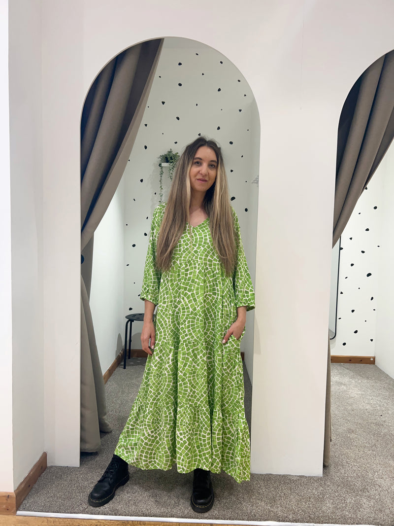 Peyton dress lime