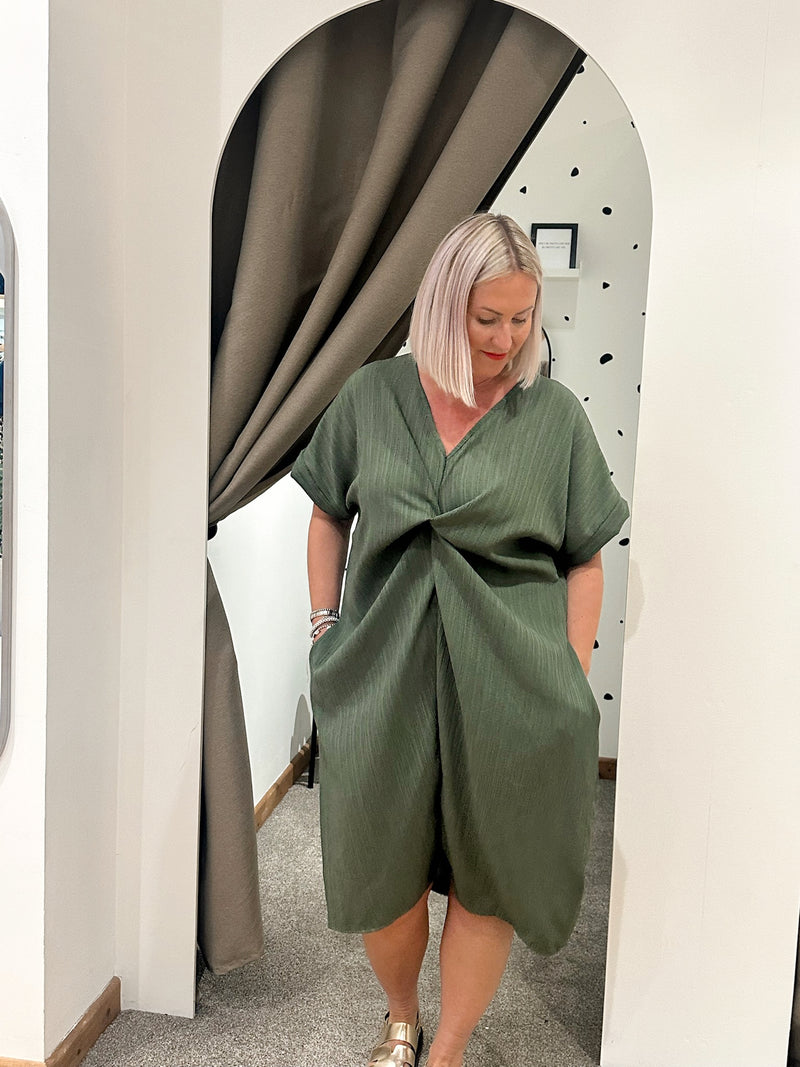 Cali dress khaki