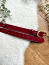 Burgundy belt