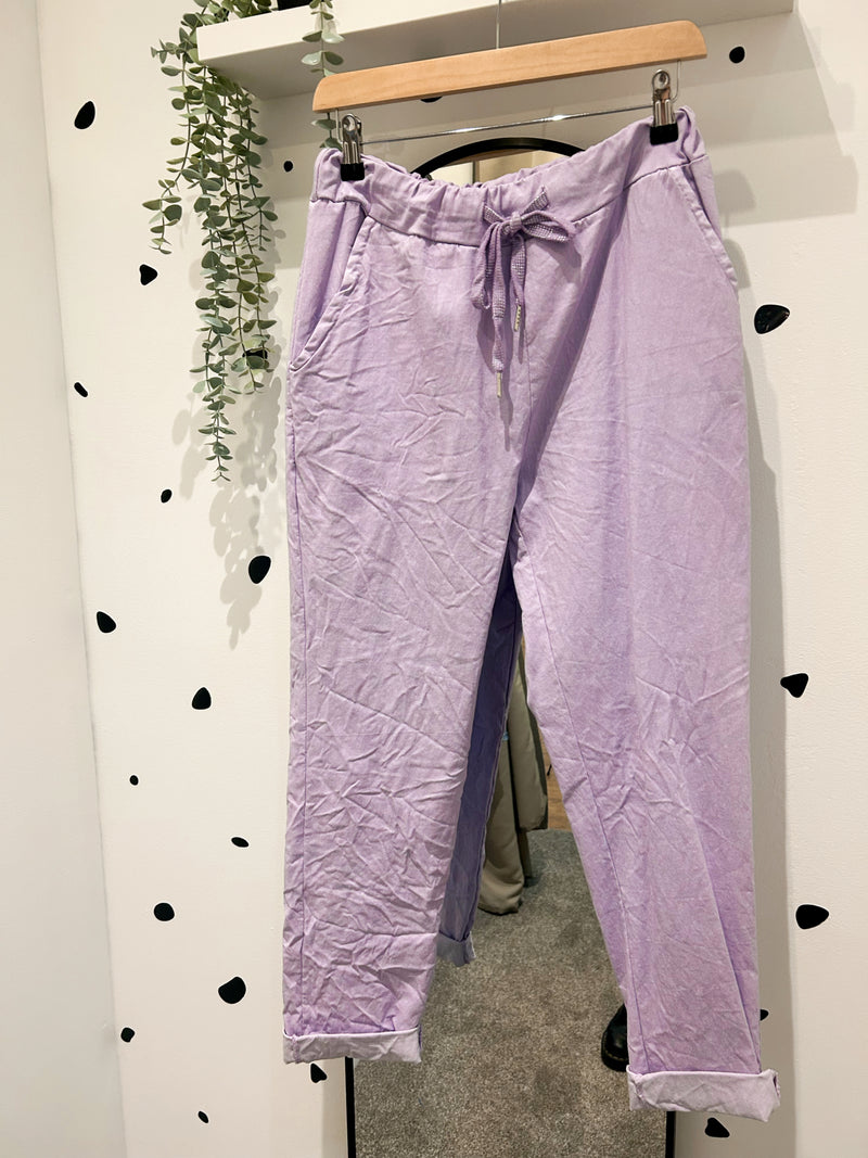 Lilac magic trousers