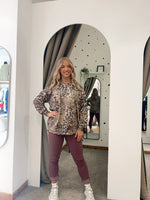 Mixed leopard jumper