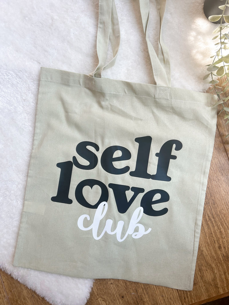 Self love tote mint