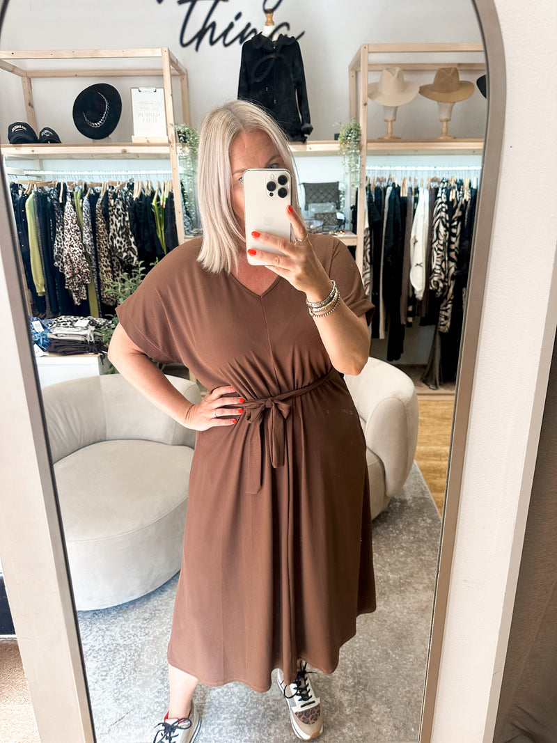 Novella dress Chesnut