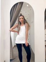 Bamboo vest top white