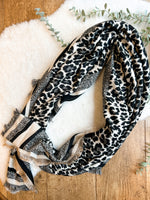 Animal print scarf