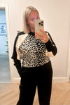 Leopard print jumper