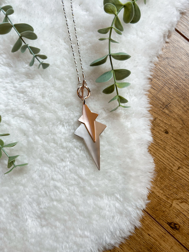 Long star necklace