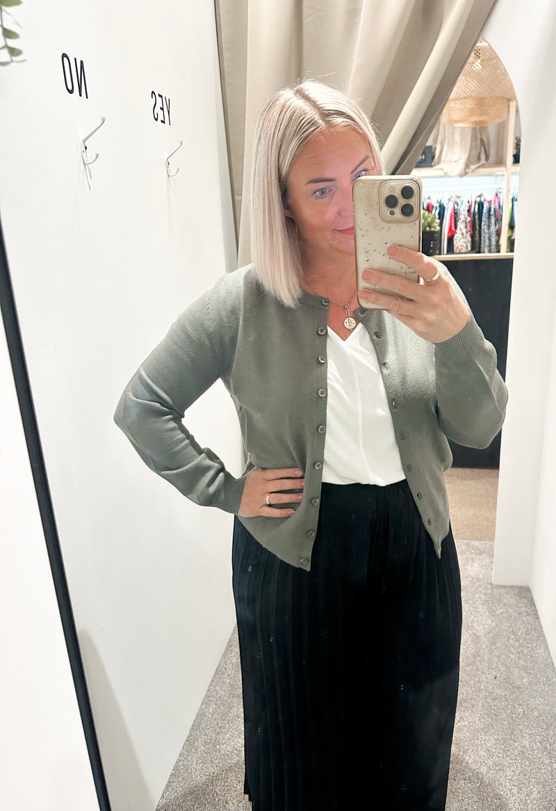 Khaki cardi