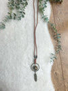 Feather pendant necklace