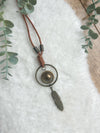 Feather pendant necklace