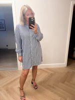 Striped shirt dress