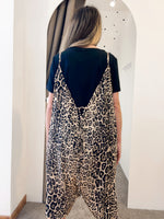 Leopard print cami jumpsuit