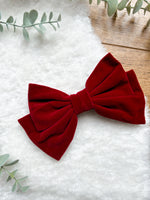 Velvet hair bow