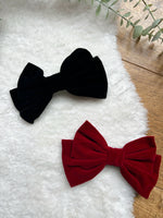 Velvet hair bow