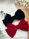 Velvet hair bow