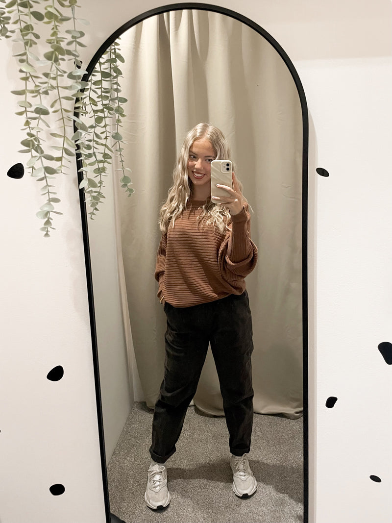 Cord trousers chocolate