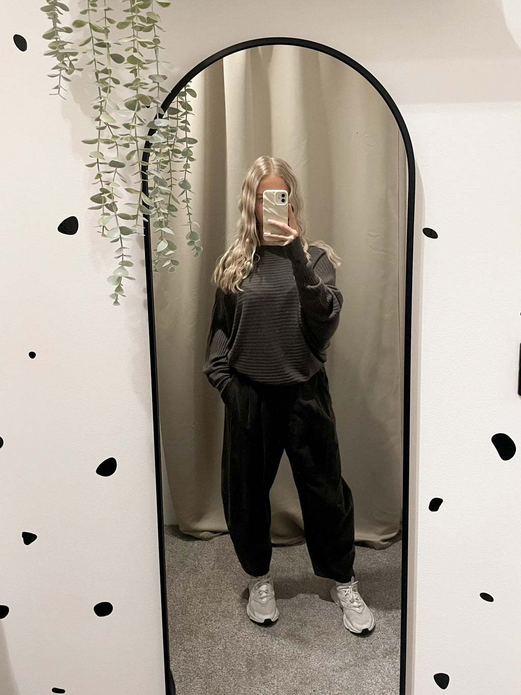 Cord balloon trousers chocolate