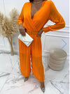 Orange Britney jumpsuit